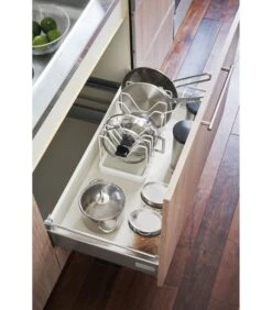 Yamazaki Extendable Pot Lid & Pan Holder - Tower - White -Huishoudelijke Producten Winkel 007761c73a9041dfb77ef77d1e0cef11