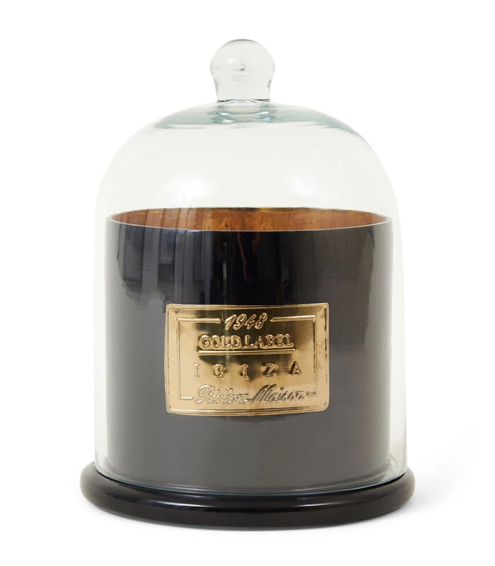 Geurkaars In Glas - Geurkaarsen Candle Dôme Ibiza XL - Zwart 1 Geurkaars In Glas - Geurkaarsen Candle Dôme Ibiza XL - Zwart