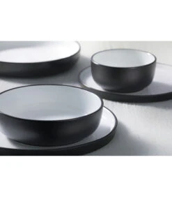 Schaal Cosmic 16 Cm 55 Cl Zwart Wit Porselein 2 Stuk(s) -Huishoudelijke Producten Winkel 037e78d7157f4d61a1f92cf5aedf8965