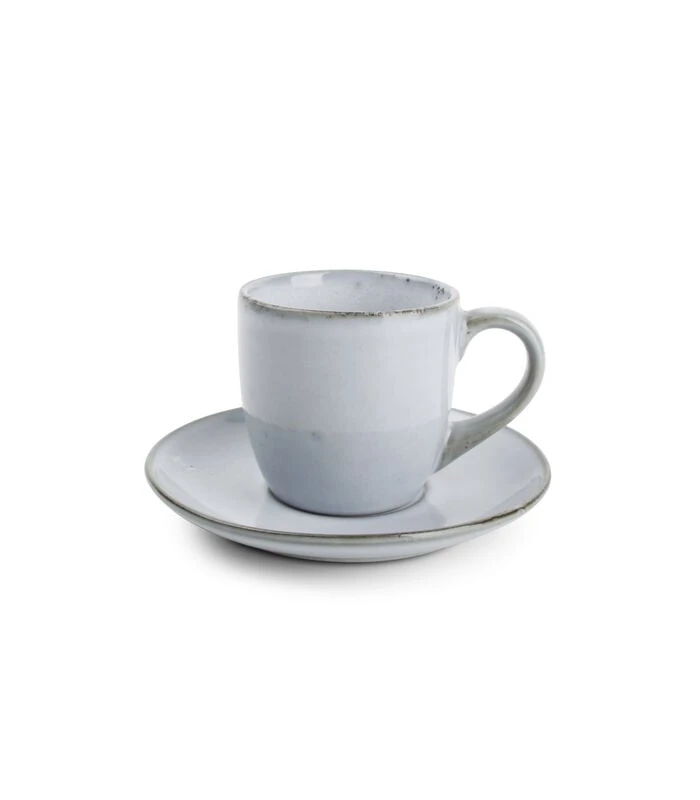 Kop 22cl En Schotel Blauw Artisan - (x4) 1 Kop 22cl En Schotel Blauw Artisan - (x4)