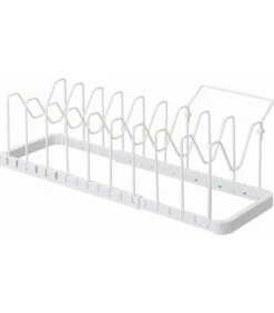 Yamazaki Extendable Pot Lid & Pan Holder - Tower - White -Huishoudelijke Producten Winkel 06f8132e9339479ba19fc819b6800a6b