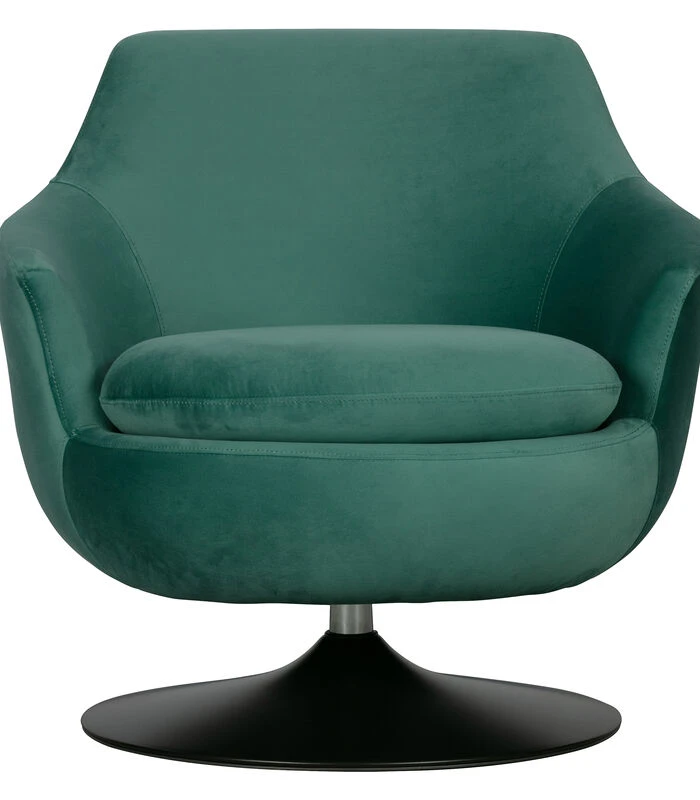Exclusive Jada Draaifauteuil - Velvet - Teal - 78x79x82 1 Exclusive Jada Draaifauteuil - Velvet - Teal - 78x79x82