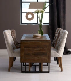 Riviera Maison Eettafel Uitschuifbaar - Shelter Island Folding Dining Table - Zwart -Huishoudelijke Producten Winkel 0b0ff45266d1444794d91efb41cf31b8