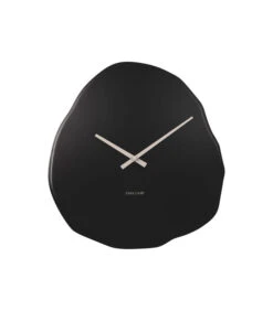 Karlsson Wandklok Organic Round - Zwart - 35x2x38cm