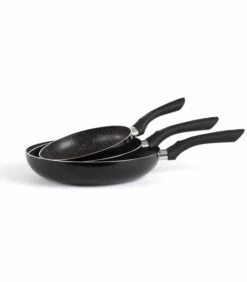 LIVOO Set Van 3 Pannen Met Steenlook