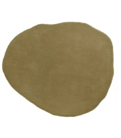 Leitmotiv Vloerkleed Organic Round - Mosgroen - 195x180cm