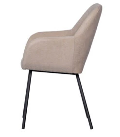 WOOOD Eetkamerstoel Vos - Polyester - Zand - Set Van 2 -Huishoudelijke Producten Winkel 119e9f55bd9c41128bdcca923629c8fe