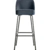 BePureHome Vogue Barstoel - Fluweel - Teal - 103x50x55