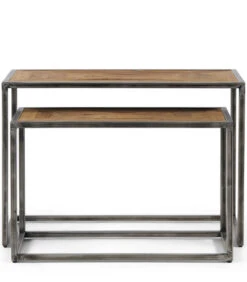 Bijzettafel Set Van 2 - Le Bar American End Table - Grijs