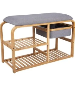 Leitmotiv Bank Dure - Bruin - 69,5x30x45 Cm -Huishoudelijke Producten Winkel 16acf07032834f568e6dc8471e5b53a5