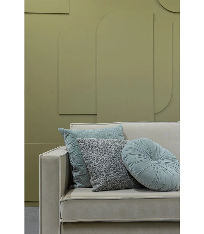 BePureHome Cherish Kussen - Katoen - Pale Green - 50x50 2 BePureHome Cherish Kussen - Katoen - Pale Green - 50x50 - Afbeelding 2