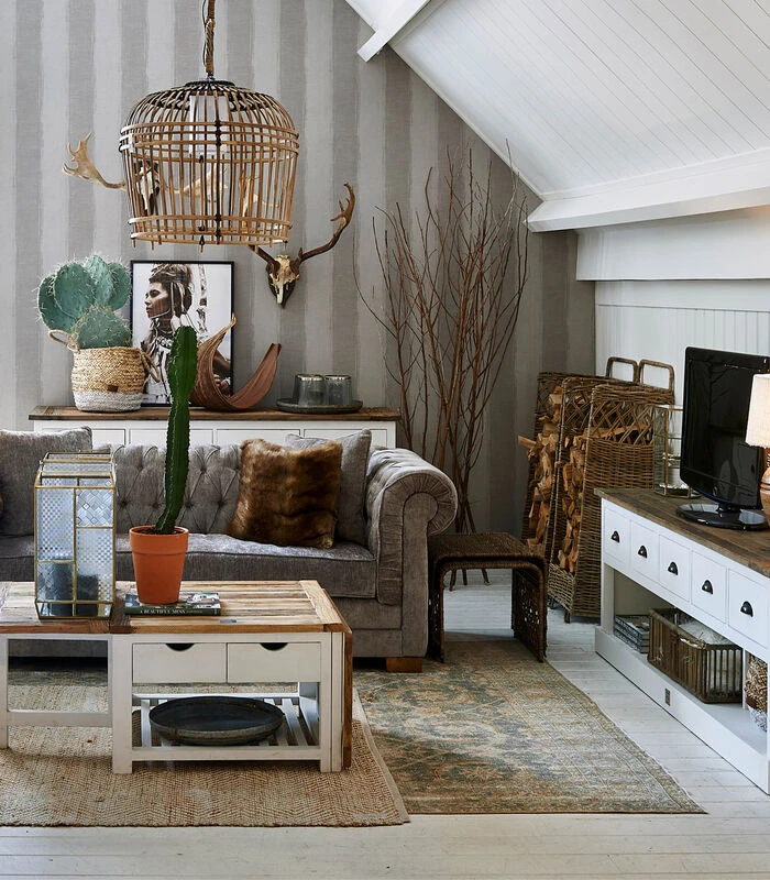 TV Kast Meubel - Newport Flatscreen Dresser - 180x45 Cm - Wit 2 TV Kast Meubel - Newport Flatscreen Dresser - 180x45 Cm - Wit - Afbeelding 2