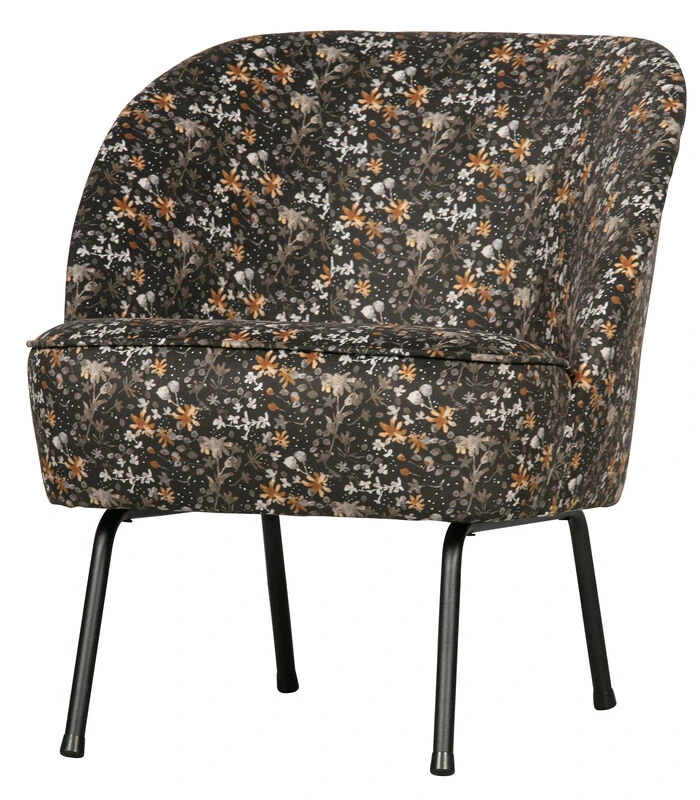 BePureHome Vogue Fauteuil - Velvet - Aquarel Flower - 69x57x70 3 BePureHome Vogue Fauteuil - Velvet - Aquarel Flower - 69x57x70 - Afbeelding 3
