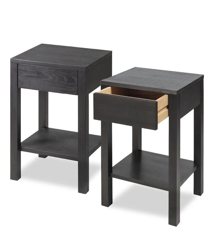 2 X Nachtkastje TOMMY In Berkenhout 1 2 X Nachtkastje TOMMY In Berkenhout