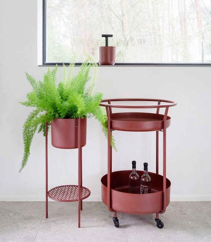 ENT Plantenstaander Medium Rood 2 ENT Plantenstaander Medium Rood - Afbeelding 2