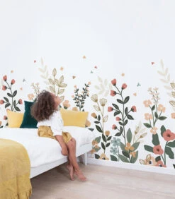 BLOEM Behang Wanddecoratie - Voorjaarsbloemen