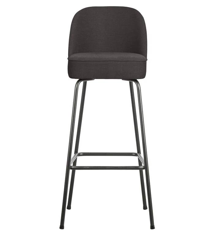 BePureHome Barstoel Vogue - Geweven Stof - Donkergrijs - 103x50x55 1 BePureHome Barstoel Vogue - Geweven Stof - Donkergrijs - 103x50x55