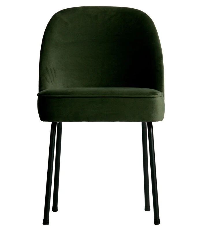 BePureHome Vogue Eetkamerstoel - Fluweel - Onyx - Set Van 2 2 BePureHome Vogue Eetkamerstoel - Fluweel - Onyx - Set Van 2 - Afbeelding 2