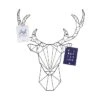 PRESENT TIME Memo Bord Linea Deer - Zwart - 75x58x7,5cm