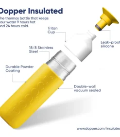 Dopper Geïsoleerde Thermosfles Insulated Lemon Crush 350ml -Huishoudelijke Producten Winkel 269679a337eb4af78c2b133febd82619