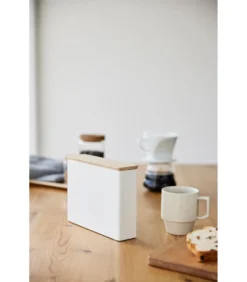 Yamazaki Coffee Filter Case Large - Tosca - White -Huishoudelijke Producten Winkel 2aaa71ab9c024cbf87ee54f04b2d0404