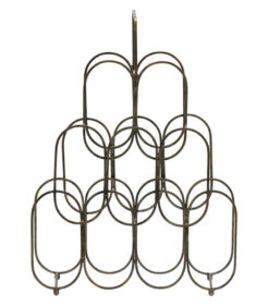 BePureHome Feast Wijnrek - Metaal - Antique Brass - 56x41x15 -Huishoudelijke Producten Winkel 2b6721fbf00b49c2a4933c16d77ec104