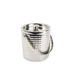 Ijsemmer 15xH16cm Patroon Zilver Bar