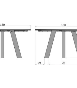WOOOD Rhonda Eetkamertafel XL - Eiken - Blacknight - 75x150x150 -Huishoudelijke Producten Winkel 2fba7ff566194bbb9428e6cac4b9d7e4