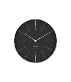 Karlsson Wandklok Normann Numbers - Zwart - Ø27,5cm