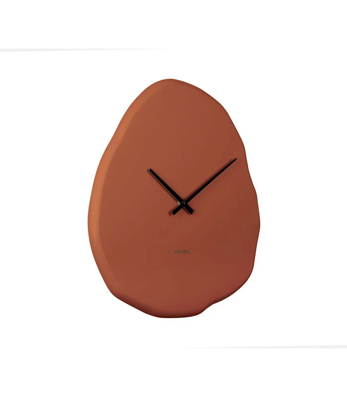 Karlsson Wandklok Organic Round - Oranje - 35x2x38cm 2 Karlsson Wandklok Organic Round - Oranje - 35x2x38cm - Afbeelding 2