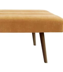 Leitmotiv Bank Explicit - Suede Look Okergeel - 121x41x43cm -Huishoudelijke Producten Winkel 312f4db19dac4eea88a9a88d76722650