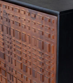 BePureHome Nuts 4-Deurs Kast - Hout - Walnoot/zwart - 140x114x40 7 BePureHome Nuts 4-Deurs Kast - Hout - Walnoot/zwart - 140x114x40 -Huishoudelijke Producten Winkel 324302a22d5246879b46d710e4d080c7