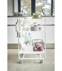 Yamazaki 3-tiered Kitchen Wagon - Tower - White -Huishoudelijke Producten Winkel 331ed1eb89fe446c9e6a5644311640fe