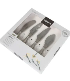 Kaasmessenset Mini Monaco+ - 4 Mesjes Voor Elke Kaas - Zilver -Huishoudelijke Producten Winkel 33abb6391e5949769350258a5d542a26