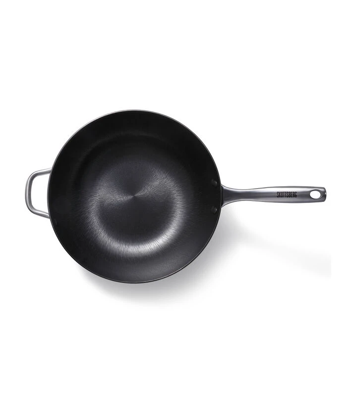 Wok Cast Iron 34 Cm Gietijzer 2 Wok Cast Iron 34 Cm Gietijzer - Afbeelding 2
