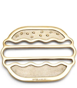Onderzetter Voor Pannen, Hamburger - Classic Burger - Goud - 1 Stuk