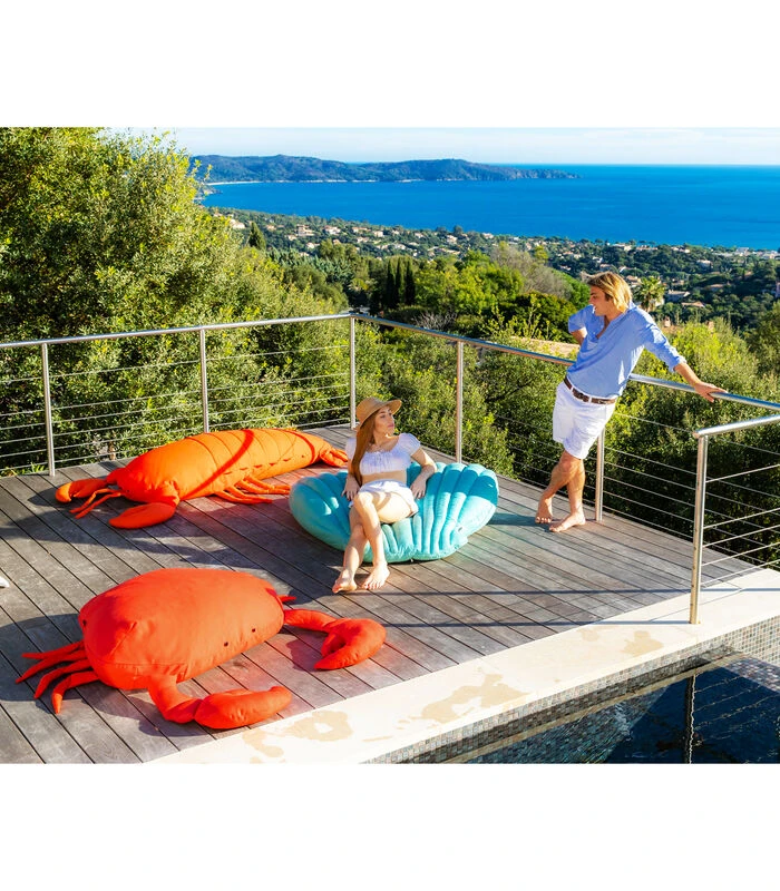 Drijvende XL-buitenpoef Krabvorm 3 Drijvende XL-buitenpoef Krabvorm - Afbeelding 3