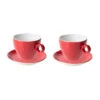 Cappuccinokop En Schotel Bart Colour Cafe 23 Cl 15 Cm Rood Porselein 2 Stuk(s)