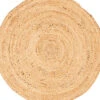 Vloerkleed Nele Natuurvezel Handgemaakt Jute Rond