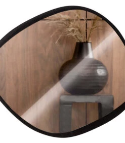 Spiegel Amal - Glas/MDF - Zwart - 47x54x1