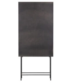 BePureHome Gracious Vitrinekast - Metaal - Zwart - 181x81x41 -Huishoudelijke Producten Winkel 3bf60d4b229f4a62a9080883d90f9a0b