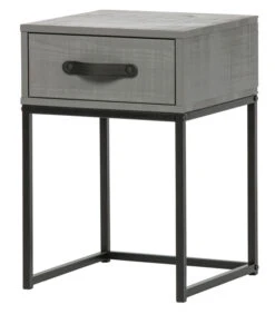 WOOOD Morris Nachtkast - Grenen - Leem - 52x35x35 -Huishoudelijke Producten Winkel 3f6daf06c7ae4e8290954d047734e04a