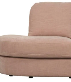 VTwonen Family 1-Zits Element Ronde Hoek Links - Roze - 85x93x98