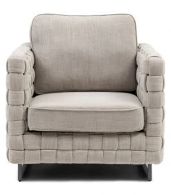 Riviera Maison Fauteuil Met Armleuning - Room 48 Armchair Mouliné - Linnen - Naturel