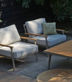 Loungestoel Tuin Orlando - Aluminium - Champagne - 82x89x75 -Huishoudelijke Producten Winkel 4414c4e5759b4fb5b05858ce0ab3d554