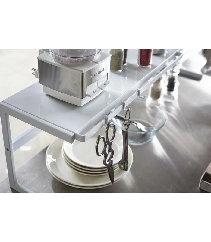 Yamazaki Extendable Kitchen Rack - Tower - White 3 Yamazaki Extendable Kitchen Rack - Tower - White - Afbeelding 3