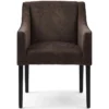 Eetkamerstoel Met Armleuning - Savile Row Dining Armchair - Berkshire Stof - Bruin