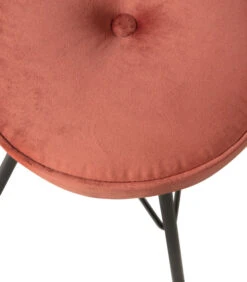 WOOOD Bella Kruk - Velvet - Brick Red - 53x33x33 -Huishoudelijke Producten Winkel 46b0e7d49cf84b37a5abd440fd999292