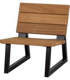 WOOOD Tuinfauteuil Banco - Hout/Metaal - Nature - 78x68x82