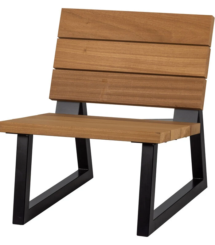 WOOOD Tuinfauteuil Banco - Hout/Metaal - Nature - 78x68x82 1 WOOOD Tuinfauteuil Banco - Hout/Metaal - Nature - 78x68x82